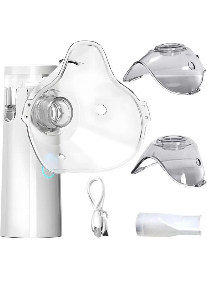 MARGOUN Nebulizer Portable Mini Vaporizers Handheld Medical Atomizer for Adults Children Outdoor Travel Ultrasonic Nebulizer Steam Inhaler Pocket Size White color - Image 1